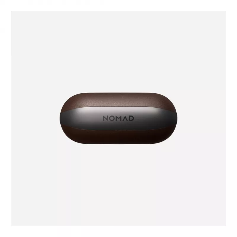 Skórzane etui Nomad V3 Rustic Brown do AirPods — ochronny pokrowiec skórzany na etui ładujące AirPods