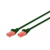 Kabel sieciowy Digitus CAT 6 U/UTP RJ-45 3m Zielony