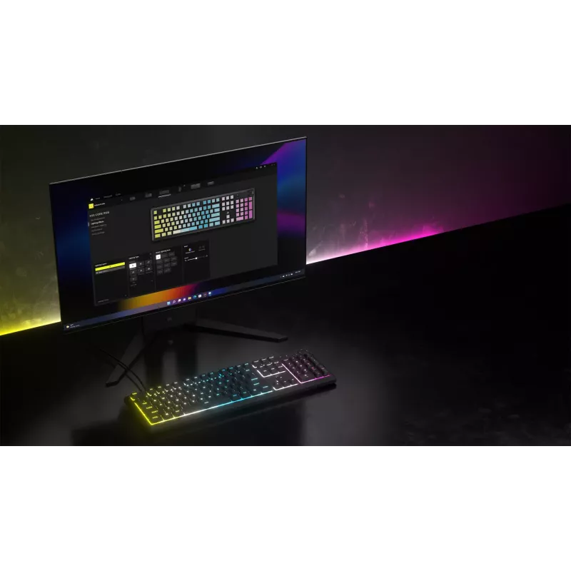 Corsair CH-9226D65-DE klawiatura Gaming USB QWERTZ niemiecka szara