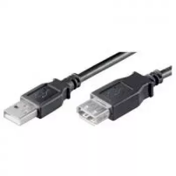Wentronic Goobay przedłużacz USB 2.0 Hi-Speed, czarny, 0,6 m - wtyk USB 2.0 (typ A) > gniazdo USB 2.0 (typ A) (68625)