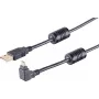 Kabel USB S/CONN 13-10002 USB 2.0 1m Czarny