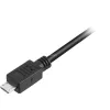 Kabel USB 2.0, wtyk USB-A > wtyk Micro-USB czarny, 0,5 metra, podwójnie ekranowany