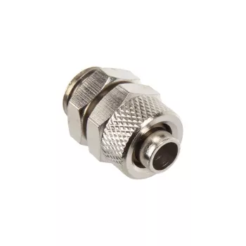 Proste złącze G1/4 cala do 10/8 mm - błyszczące srebrne