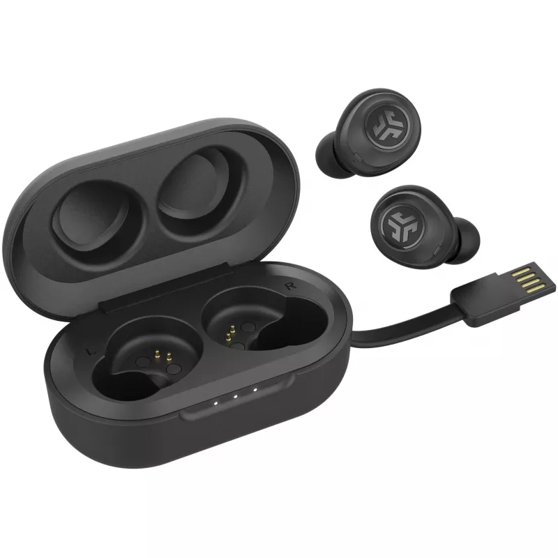 JLab JBuds Air True Headphones Wireless In-Ear USB Type-A Bluetooth Czarny (IEUEBJBUDSAIRRBLK82)