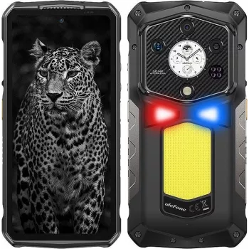 Wytrzymały smartfon UleFone Armor 29 Ultra — 6,67-calowy wyświetlacz FHD+, MediaTek Dimensity 9300+, 16 GB RAM, 5G, Dual SIM, bateria 21 200 mAh, czarny