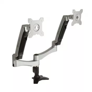 SilverStone SST-ARM22SC Uchwyt na dwa monitory - srebrny