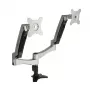 SilverStone SST-ARM22SC Uchwyt na dwa monitory - srebrny