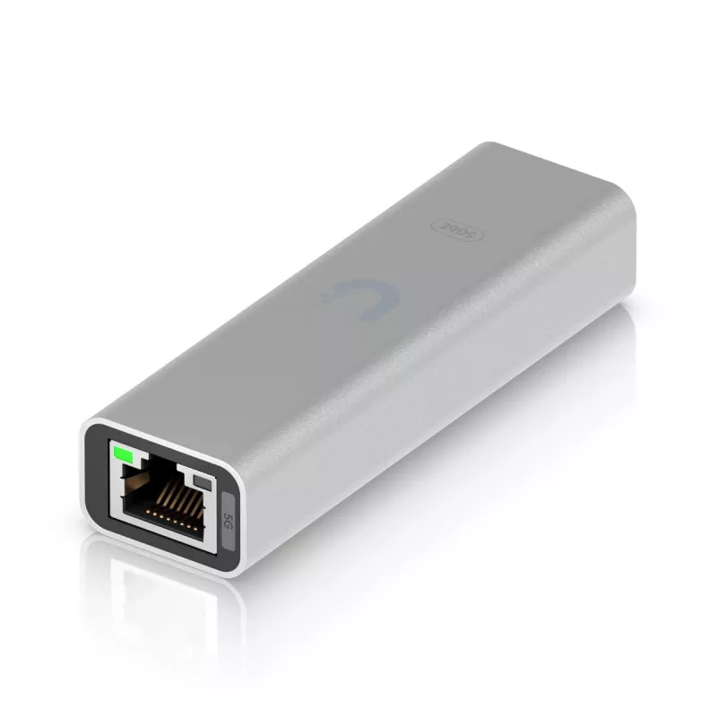 Ubiquiti Plug-and-play, bezproblemowa łączność sieciowa 5GbE przez Ethernet. (UACC-ADAPTER-RJ45-USBC-5GE)