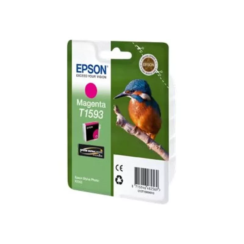 Epson T1593 magenta, magenta, tusz pigmentowy, 17 ml, 1 szt., 1200 stron