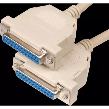 Kabel D-Sub ShiverPeaks 25-pinowy żeński-na-żeński 1,8 m (model AK 407)