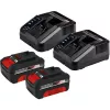 Kosiarka akumulatorowa GE-CM 43 Li M Kit, 36V (2x18V) (czerwono-czarna, 2x akumulator litowo-jonowy 4,0Ah)