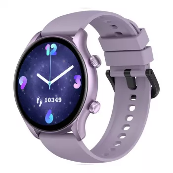 Smartwatch Zeblaze Btalk 3 Plus — 1,39 cala (3,53 cm) IPS 360×360 px, ekran dotykowy, pasek silikonowy, fioletowy