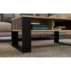 top e shop STOLIK KAWOWY ŁAWA MODERN 2P cienki Dąb Artisan z czarnymi listwami