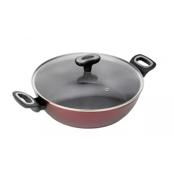 Garnek do zupy JATA TF924 2,4 l czerwony aluminium
