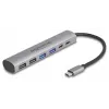 DeLOCK 64232 Stacja dokująca do laptopa Przewodowa USB 3.2 Gen 1 Type-A Type-C Szary