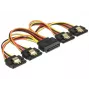 Kabel SATA DeLOCK 60156 0,15 m SATA 15-pin 4 x SATA 15-pin Wielokolorowy