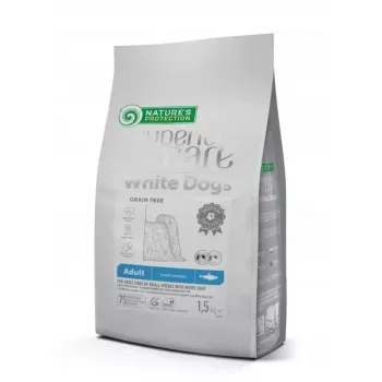 Sucha karma dla psa nature’s protection biały Dogs Herring Adult Small Breeds 1.5 kg – ryba, 25% białka, 16% tłuszczu, wrażliwy żołądek, karma pełnoporcjowa