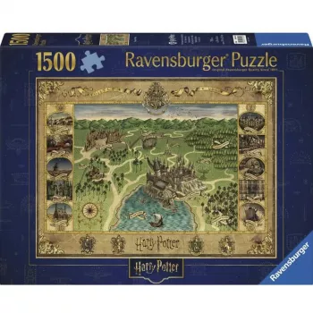 Puzzle Ravensburger Mapa Hogwartu 1500 elementów – Ravensburger 1500 szt.