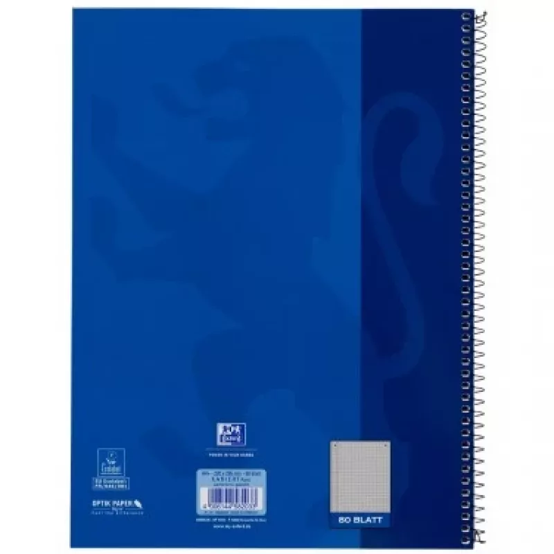 Oxford College Notes A4+ 220 x 295 mm 80 kartek w kratkę z marginesem L