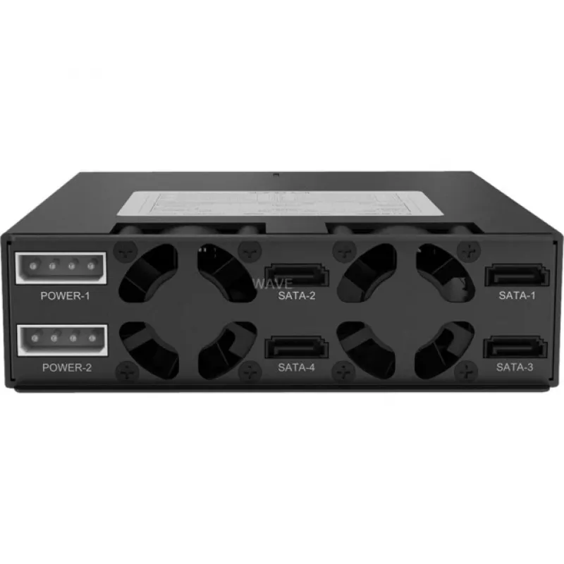 ICY DOCK - ToughArmor - MB994SP-4S - Backplane SAS/SATA II, beztackowa, 4x SAS/SATA 2,5 cala wewnętrzny do 4x SATA Host - Aluminium - czarny - SAS/SATA 6 Gbit/s - wentylator 40 mm