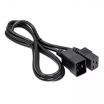 Akyga AK-UP-03 przedłużacz zasilający serwerowy IEC C20–C19, 1,8 m, czarny