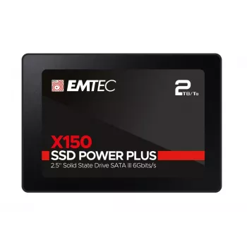 Emtec X150 Power Plus - SSD - 2 TB - wewnętrzny - 2.5 inch (6.4 cm) - SATA 6Gb/s (ECSSD2TX150)