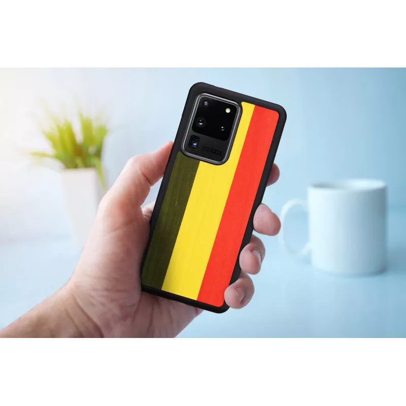 Etui na telefon Man and Wood do Samsung Galaxy S20 Ultra — reggae Czarny
