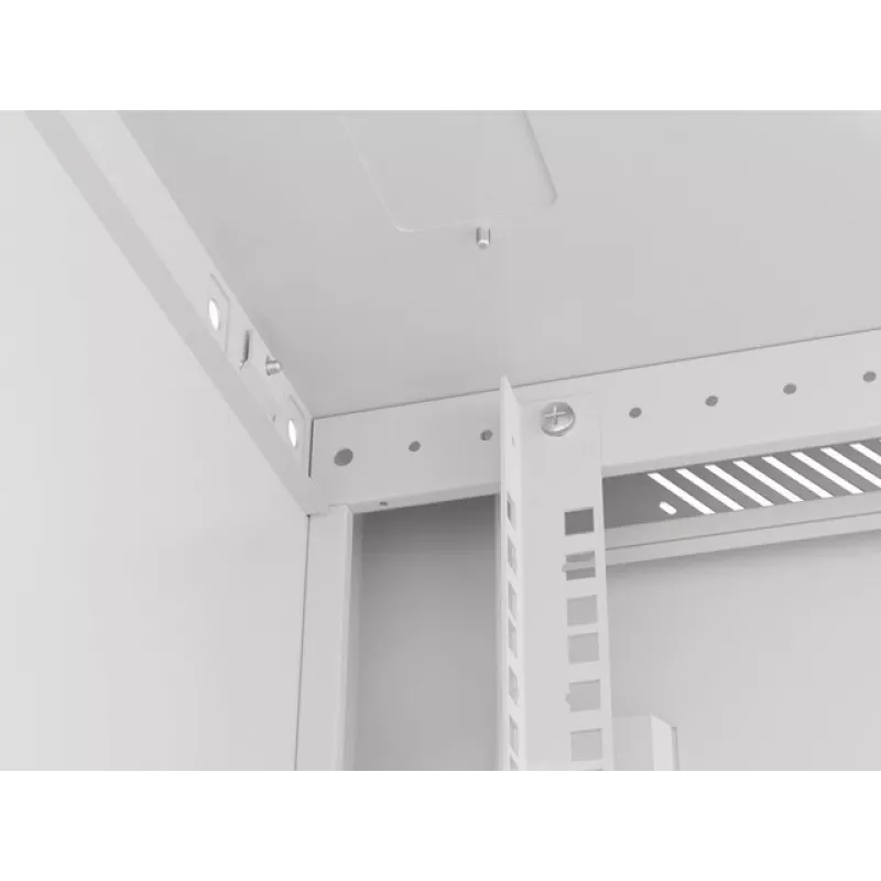 Szafa rack wisząca Lanberg 19'' 12U 600x600mm szara (drzwi szklane)