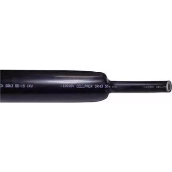 Rurka termokurczliwa CellPack 127418, czarna, 100 cm