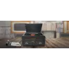 Gramofon muse MT-115 W — czarny/złoty, 33-45-78 obr./min, ramię w kształcie litery J, pokrętło głośności, 240 V AC