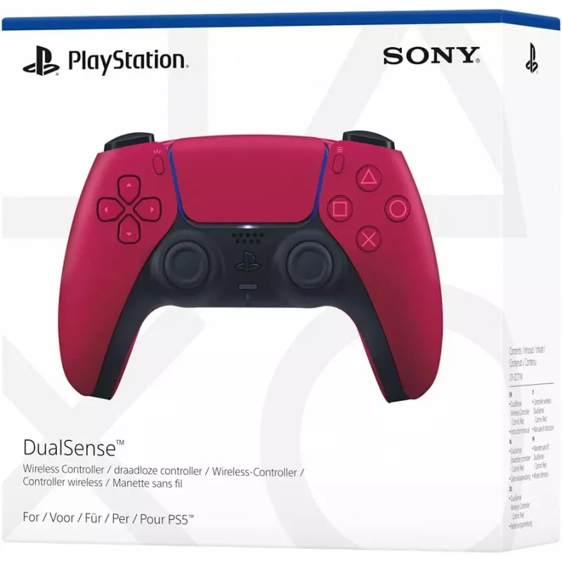 Gamepad Sony DualSense v3 czerwony — Bluetooth/USB, USB-C, wbudowana bateria, PS5, 160×106×66 mm