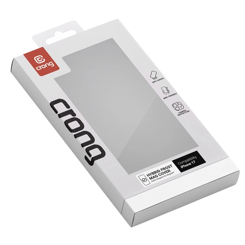 Etui Crong Hybrid Frost MAG Cover etui do iPhone 17 Frosted Czarny