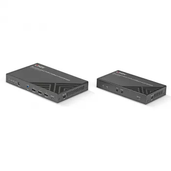 Przedłużacz KVM Lindy 70m Cat.6A HDMI 4K60 i Type C HDBaseT 3.0