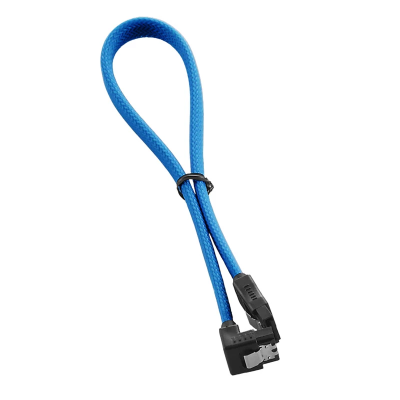 Kabel ModMesh SATA 3 pod kątem prostym 30 cm - jasnoniebieski - kabel - cyfrowy/danych (CM-CAB-RSAT-N30KLB-R)