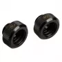 Adapter G1/4 cala gwint zewnętrzny do rurki sztywnej 14mm, BitsPower Touchaqua TA-FH14-GB, 2 szt., czarny