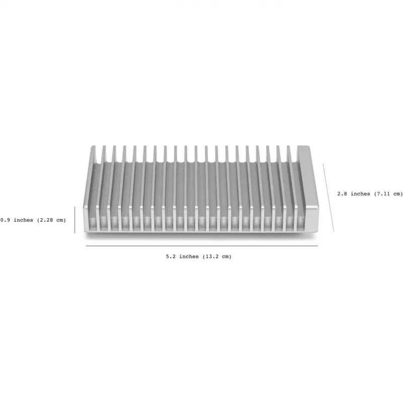 Other World Computing OWC Express 1M2 - Speichergehäuse - M.2 NVMe Card - USB4 - Silber (OWCUS4EXP1M2)
