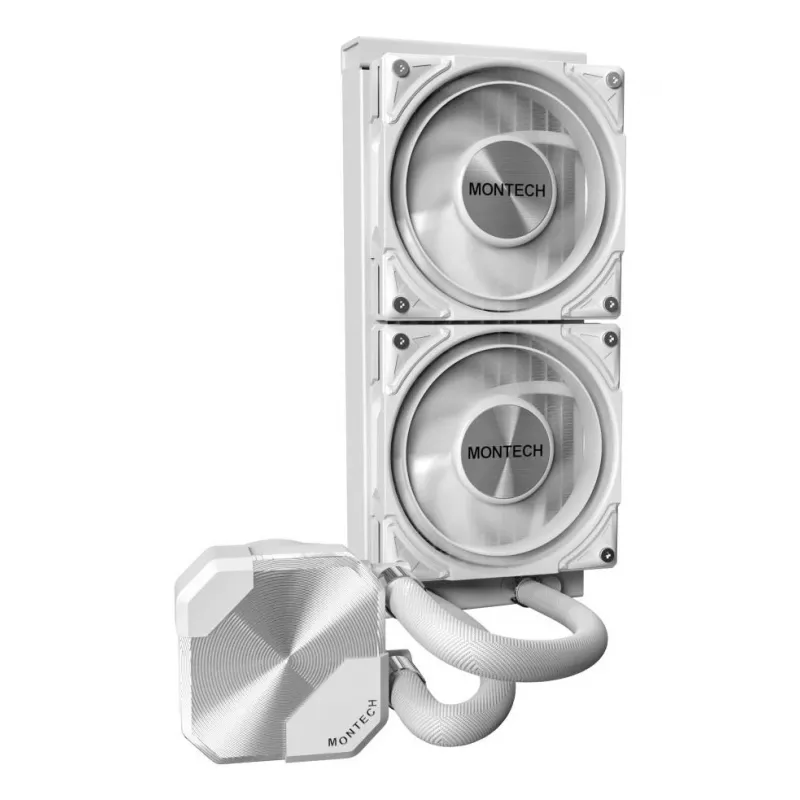 Montech HyperFlow Silent 240 chłodnica procesora All-in-one do cieczy 12 cm Biały 1 szt.