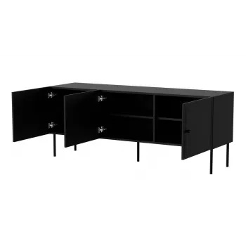 RTV 3D Szafka PALAZZO BIS 151x40x60 czarny matowy