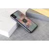 Etui na smartfona iKins do iPhone XS / XS S — wzór Flower Garden, czarne