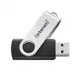 Pamięć USB Intenso Office Line, 64 GB, USB-A, 3.2 Gen 1x1, czarno-srebrna, 64 GB, USB typu A, 3.2 Gen 1 (3.1 Gen 1), obrotowy pierścień, czarny, srebrny