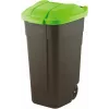 Curver 214125 kosz na śmieci 110 L prostokątny plastikowy czarny, zielony
