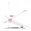 Podstawka pod laptopa Unitek OT180SL01 Aluminium dla ekranów 25,4–40,6 cm (10–16 cali), obrót 360°, pochylenie 0–180°