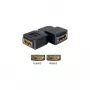 Adapter HDMI żeński DeLOCK 65078 90° lewy czarny