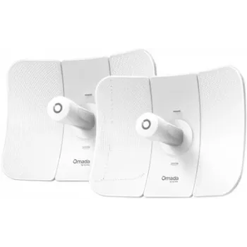 Mostek sieciowy TP-LINK Beam Bridge 5 UR KIT, 5 GHz single-band, Wi‑Fi 5 (802.11ac), Gigabit Ethernet, antena zewnętrzna, maks. zasięg 15000 m, biały