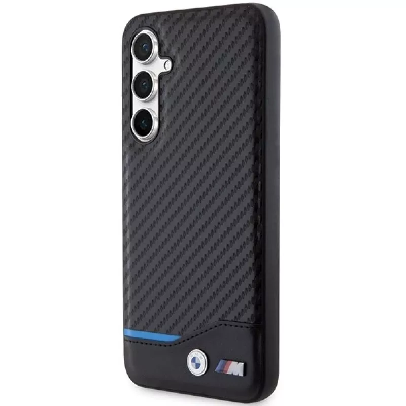 BMW | BMHCS23FE22NBCK | Pokrowiec tylny | Samsung | Galaxy S23 FE | Skóra Carbon | Czarny