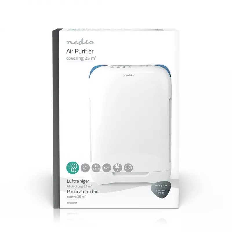 Oczyszczacz powietrza Nedis AIPU200CWT 25 m² 54 dB 50 W Biały