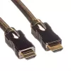 Roline - Kabel krosowy - RJ-45 (M) do RJ-45 (M) - 30 m - STP - CAT 5e - Jasnoszary