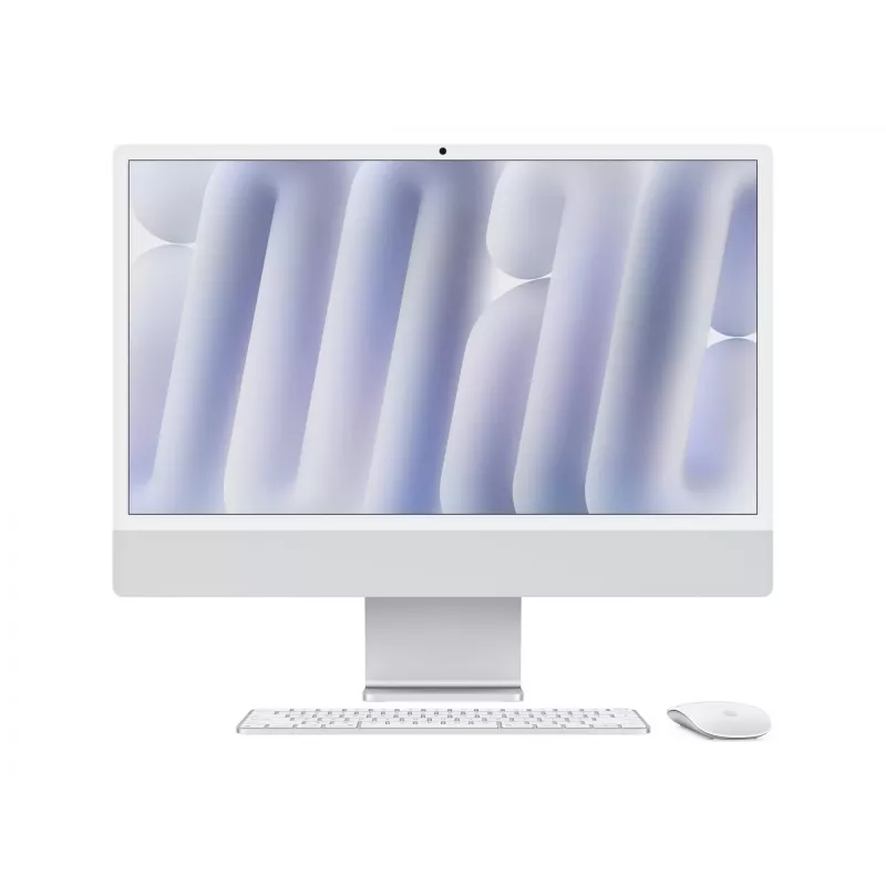 iMac 24 cale: M4 10/10, 24 GB, 512 GB SSD – Srebrny