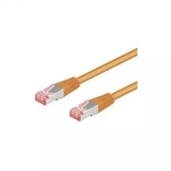 Wentronic Goobay kabel krosowy CAT 6, S/FTP (PiMF), pomarańczowy, 3 m - LSZH bezhalogenowy, miedź (93473)