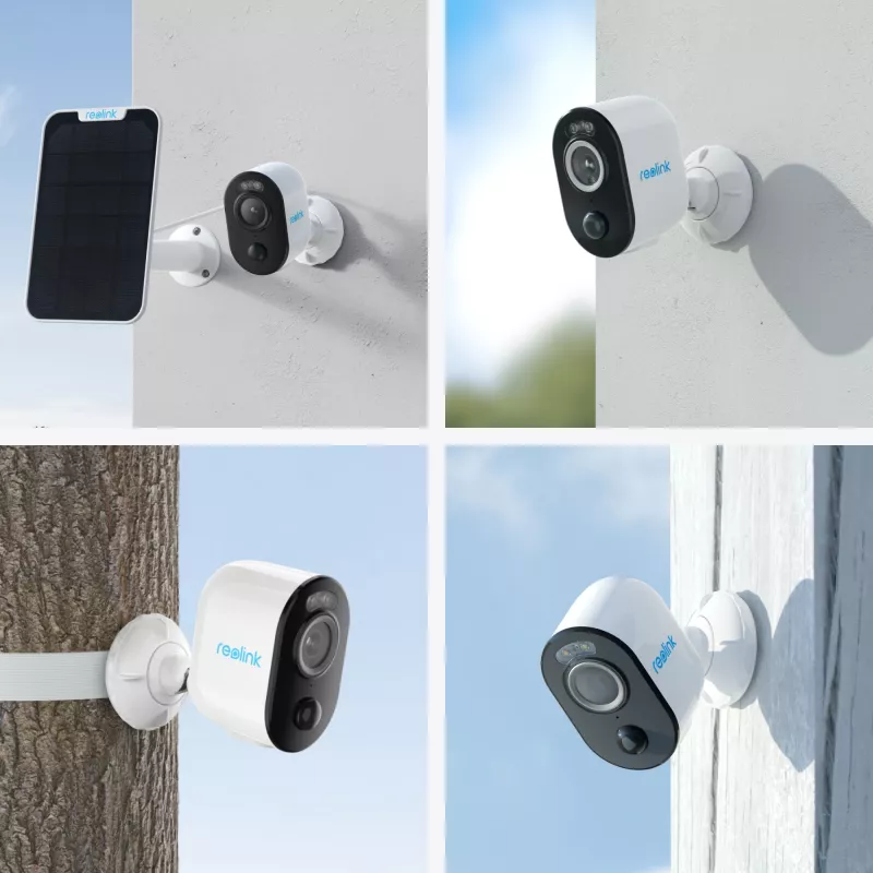 Reolink Argus Series B330 - 5MP zewnętrzna kamera bateryjna, detekcja osób/pojazdów, kolorowe widzenie nocne, Wi-Fi 5/2,4 GHz
